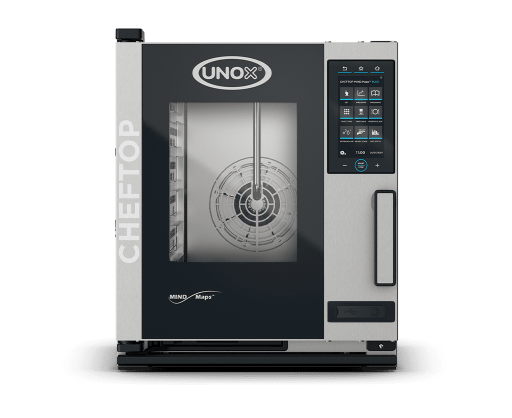 5 trays GN 1/1 Render of UNOX CHEFTOP MIND.Maps™ PLUS commercial combi oven XACC-0513-EPRM.