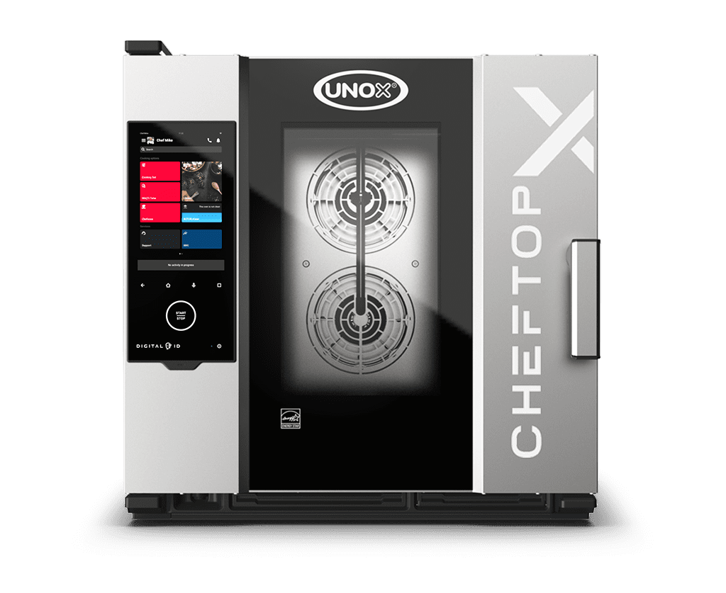 6 trays GN 1/1 Render of UNOX CHEFTOP-X™ commercial combi oven XADA-0611-EXRS-ET.
