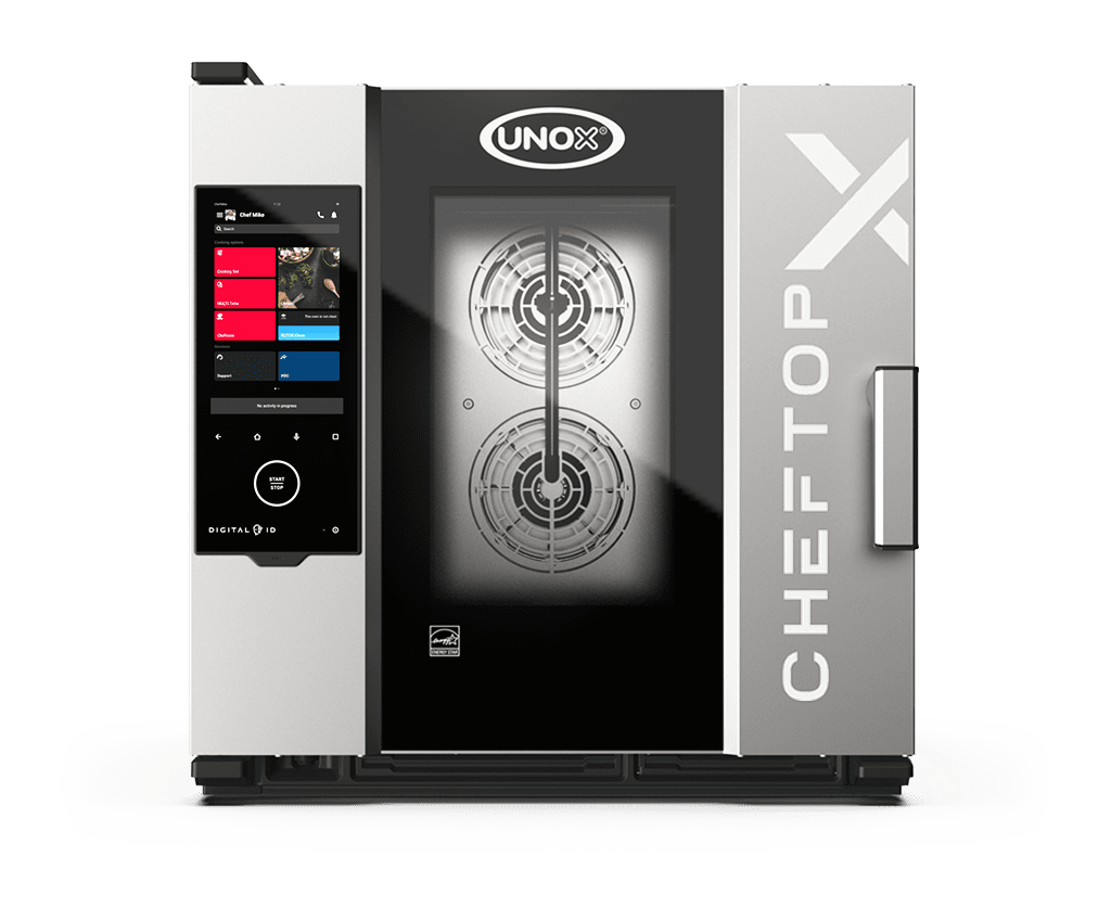 6 trays GN 1/1 Render of UNOX CHEFTOP-X™ commercial combi oven XADA-0611-GXRS-ET.
