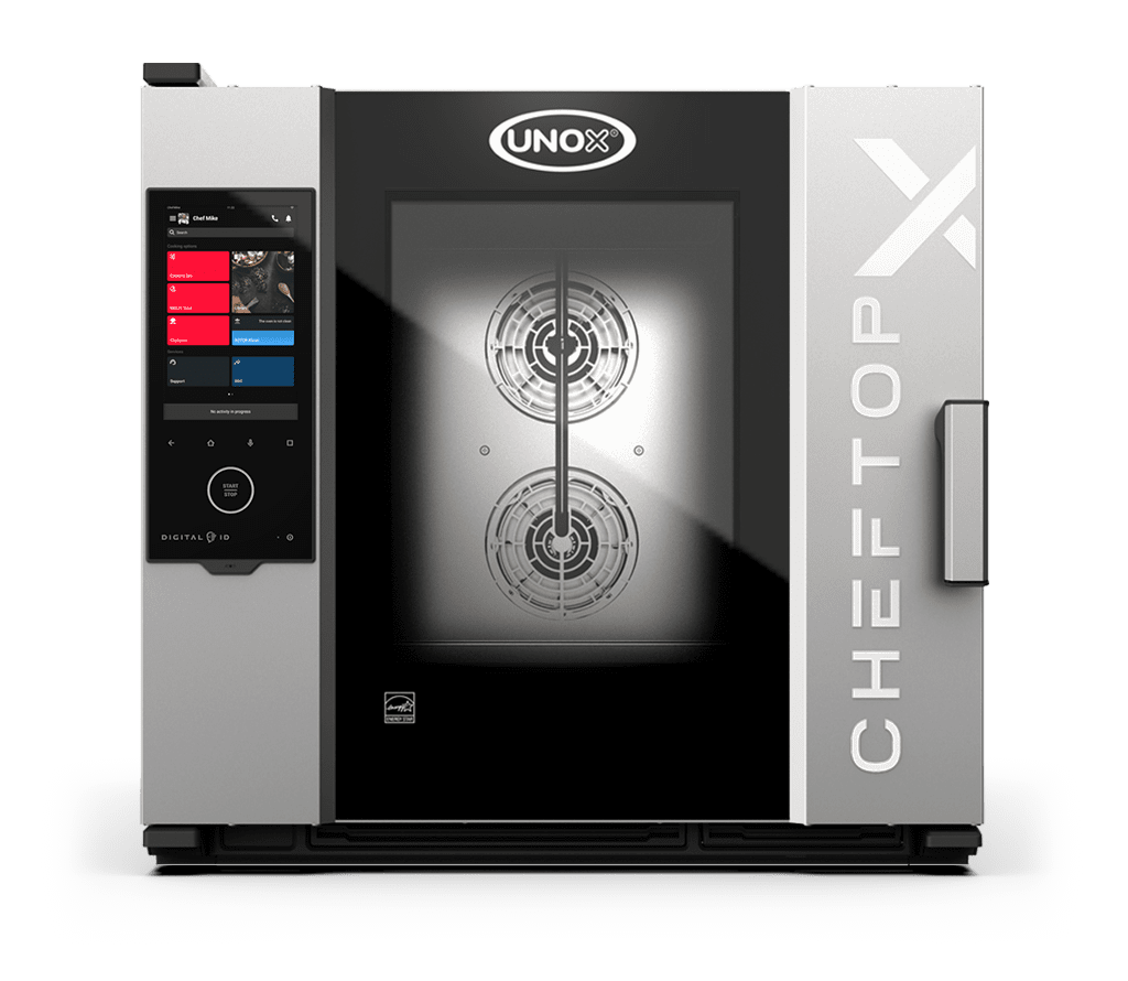 6 trays 18"x26" Render of UNOX CHEFTOP-X™ commercial combi oven XADA-06FS-GXRS.