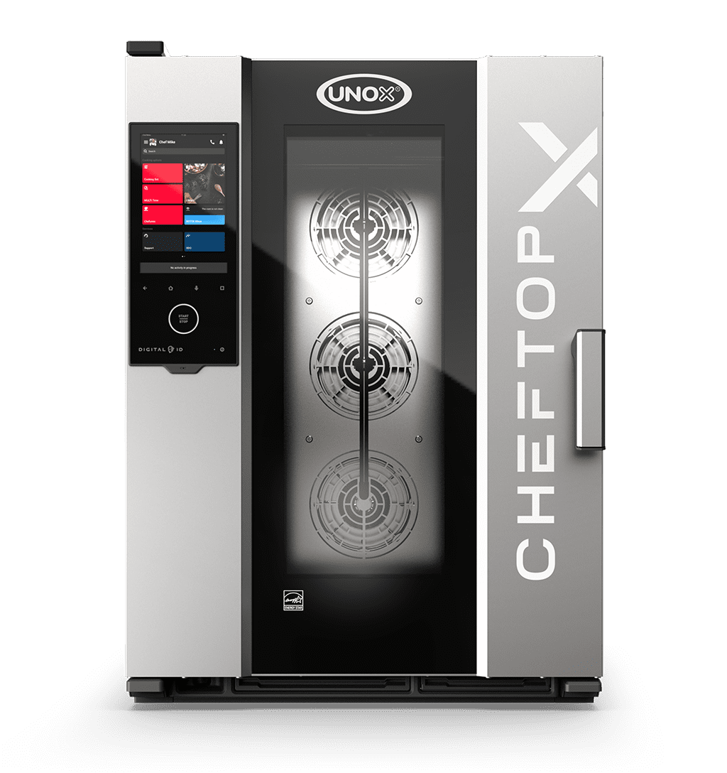 10 trays GN 1/1 Render of UNOX CHEFTOP-X™ commercial combi oven XADA-1011-EXRS-ET.