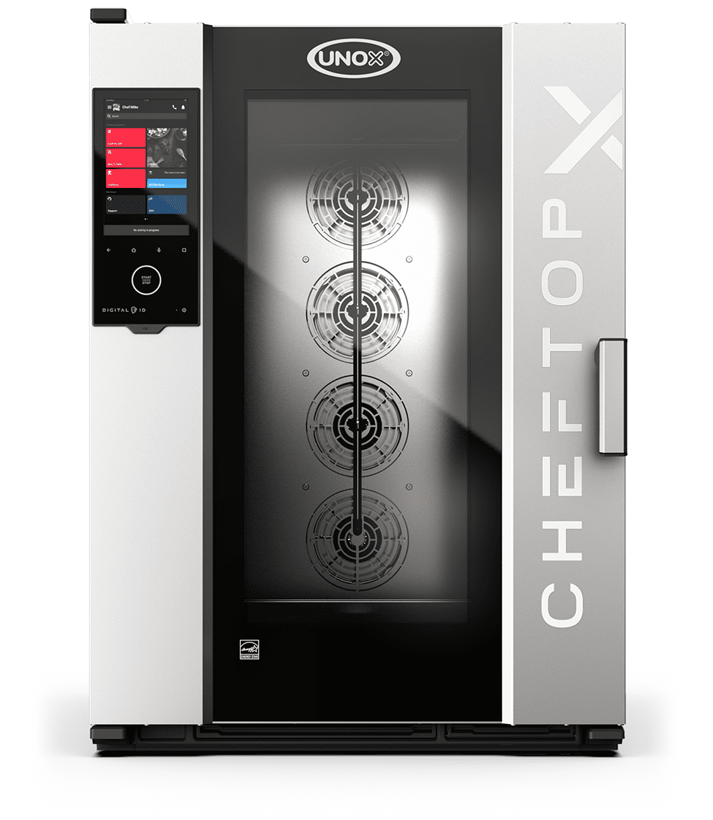 10 trays 18"x26" Render of UNOX CHEFTOP-X™ commercial combi oven XADA-10FS-EXRS.
