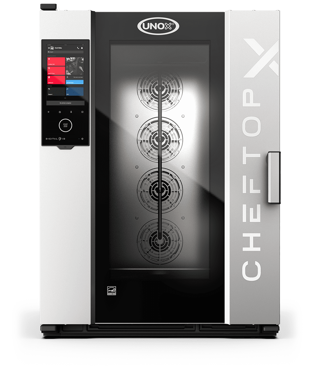10 trays 18"x26" Render of UNOX CHEFTOP-X™ commercial combi oven XADA-10FS-GXRS.